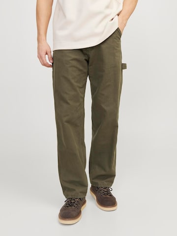 JACK & JONES Regular Chino trousers 'JPSTeddie JJBarkley' in Green: front