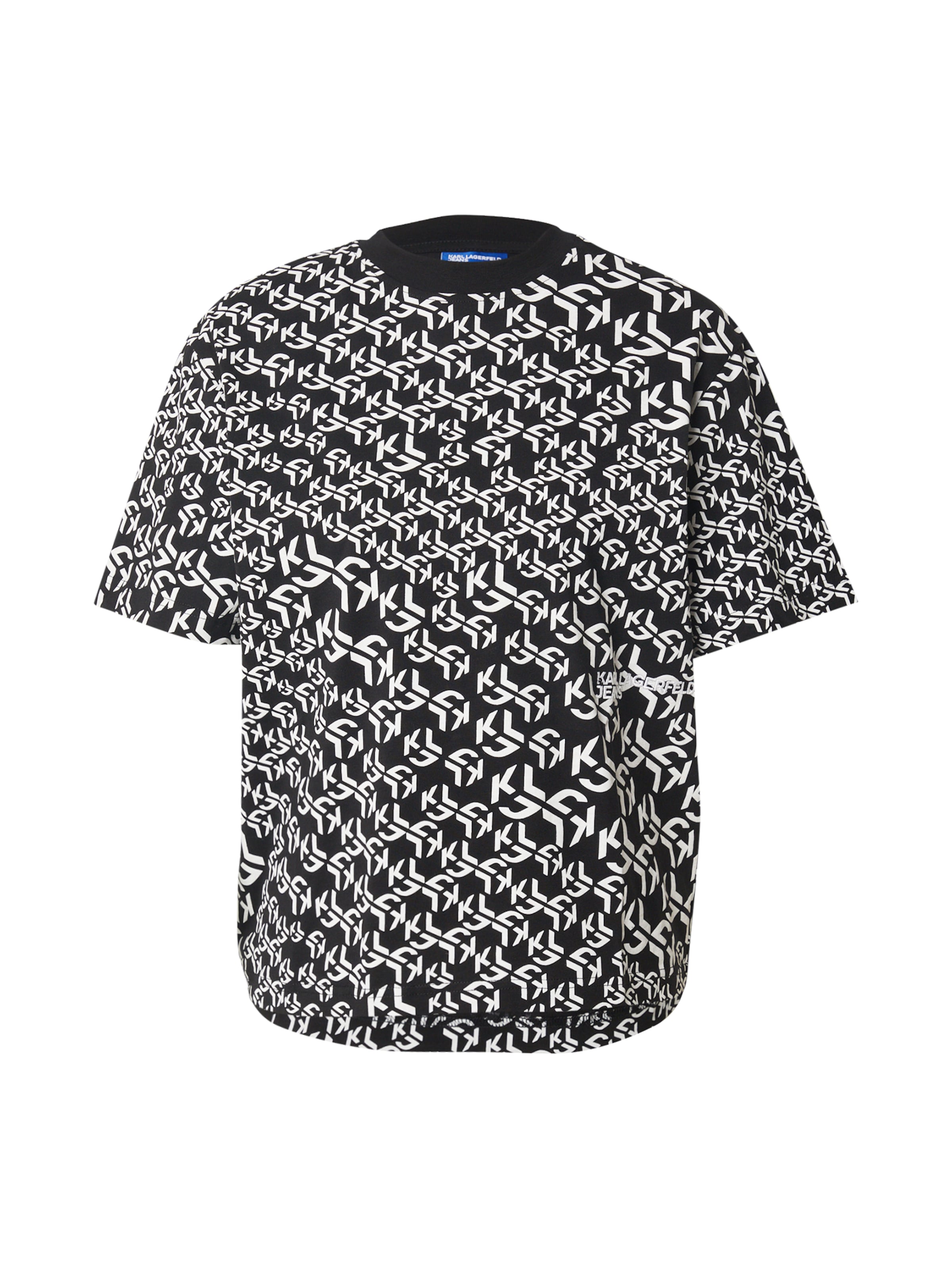 KARL LAGERFELD JEANS - Camisa em preto: frente