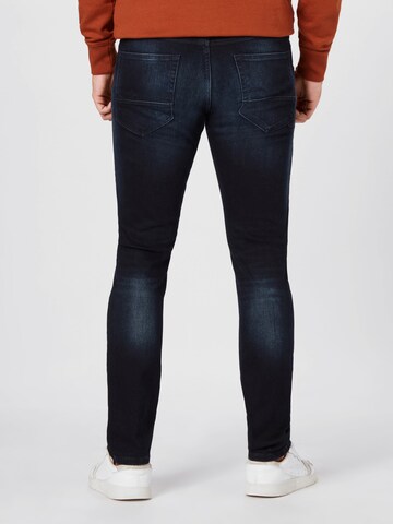 mėlyna JACK & JONES Prigludęs Džinsai 'JJIGlenn JJFox'