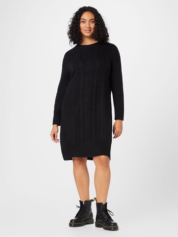 Tom Tailor Women + - Vestido de punto en negro: frente