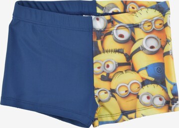 Minions Swim Trunks 'Minions allover' in Blue: front