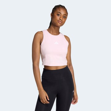ADIDAS SPORTSWEAR Спортивный топ 'Essentials' в Ярко-розовый: спереди