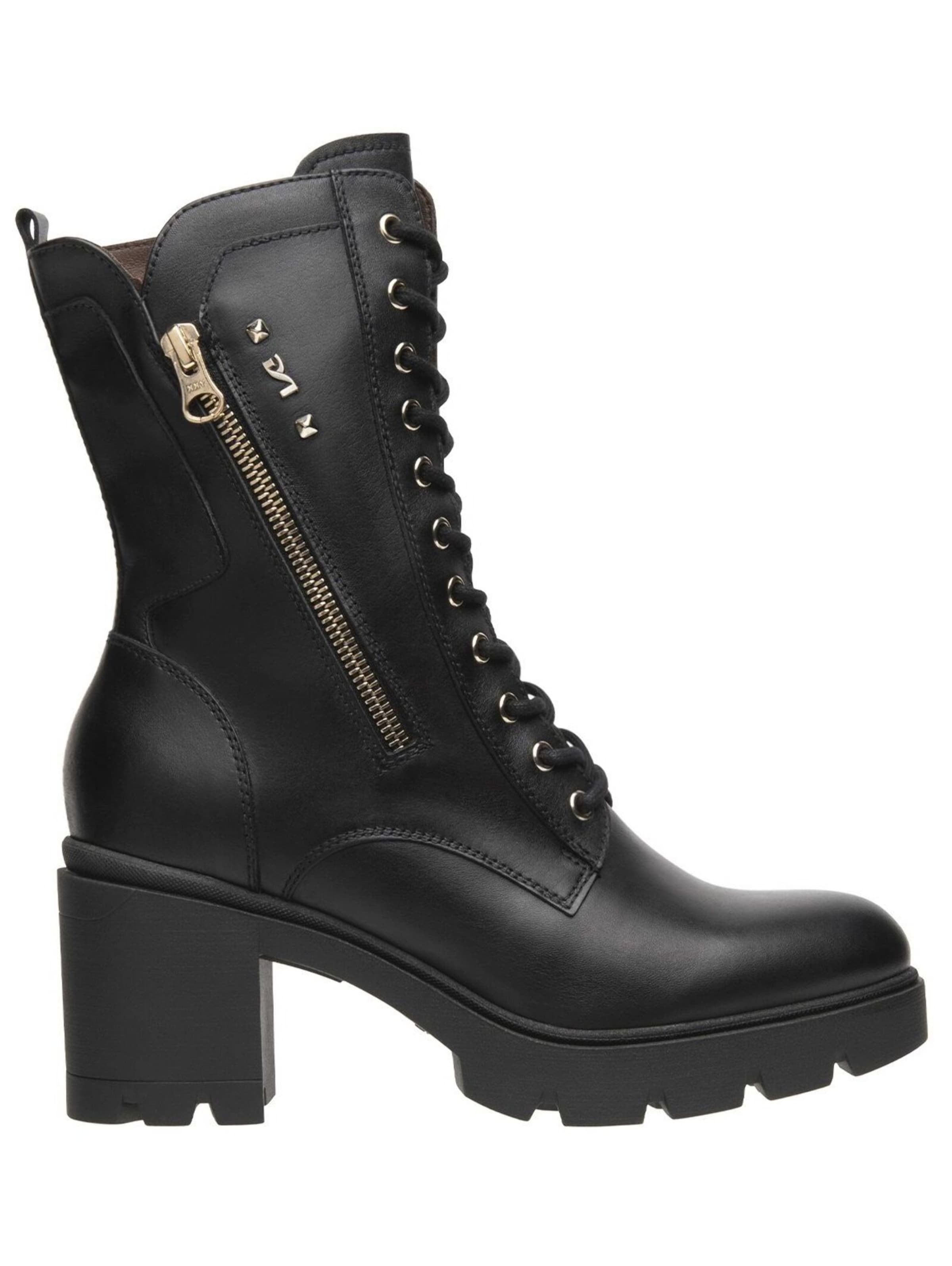 Nero Giardini Lace-up bootie 'Carpegna' in Black