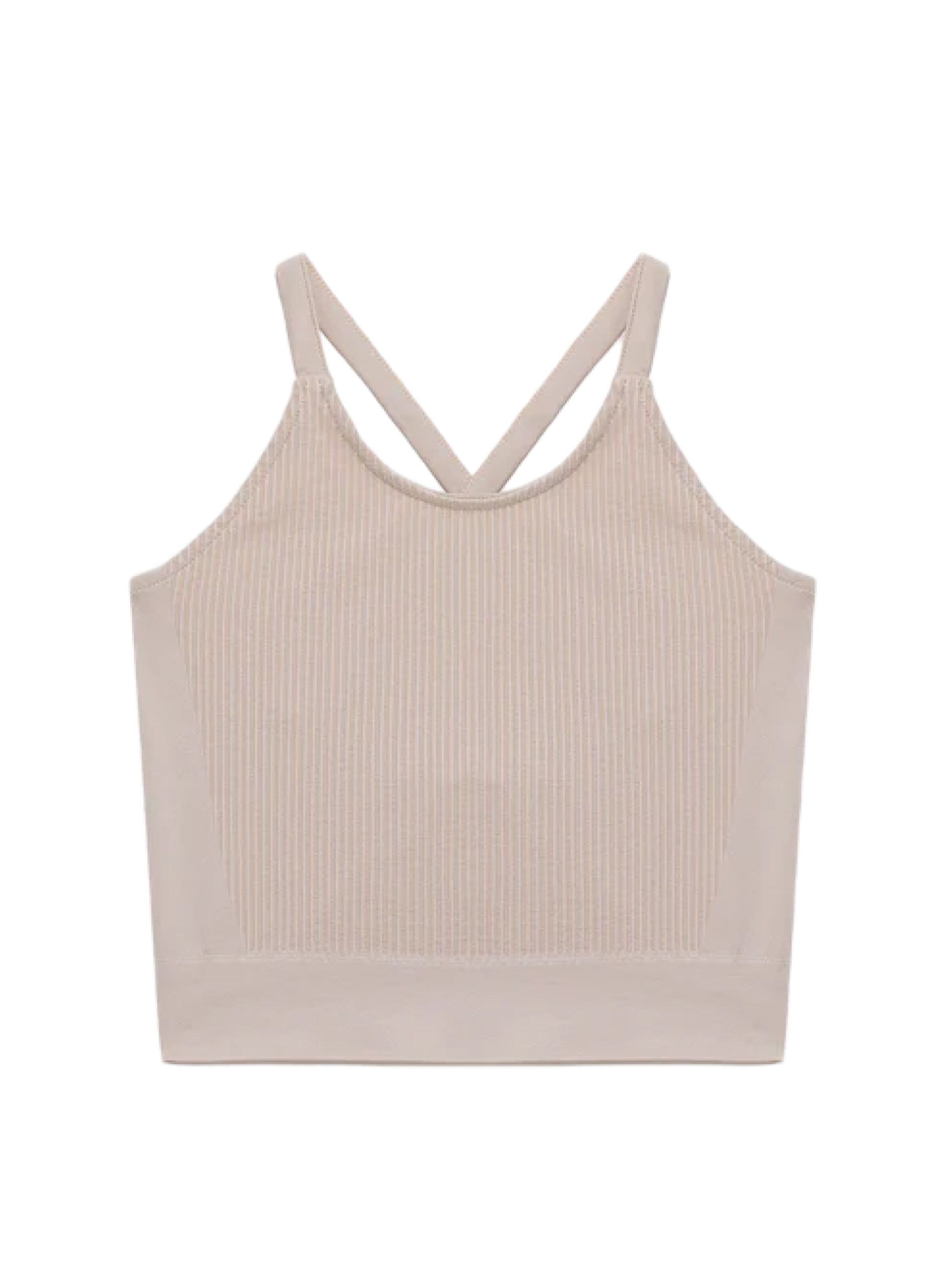 No Matter What Top in Beige: Vorderseite