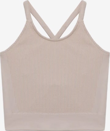 No Matter What Top in Beige: front