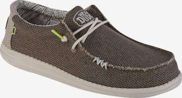 HEY DUDE Mocassins 'Hey Dude Wally Braided' in Bruin: voorkant