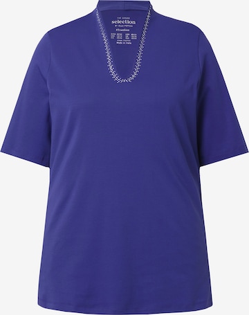 Ulla Popken Shirt in Blau: Vorderseite