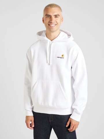 Carhartt WIP Sweatshirt 'American Script' in Weiß: Vorderseite