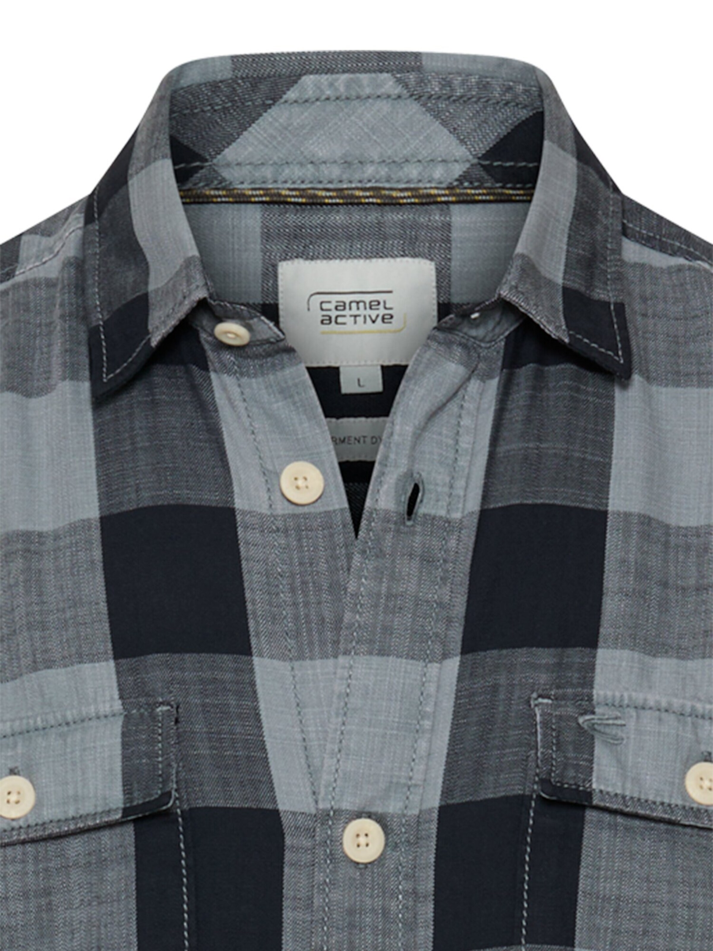 CAMEL ACTIVE Regular fit Button Up Shirt in Grey