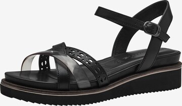 TAMARIS Sandalette in Schwarz: predná strana