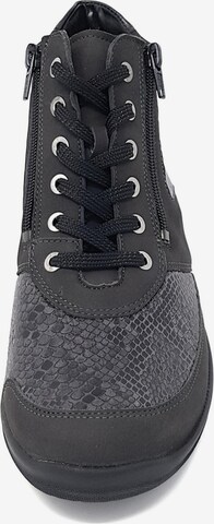 WALDLÄUFER Lace-Up Ankle Boots 'Hesna' in Grey