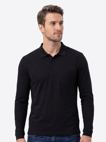 Ragman Shirt 'Basic' in Black: front