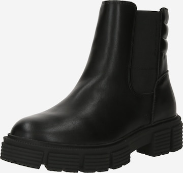 TOM TAILOR Chelsea Boots in Black: front