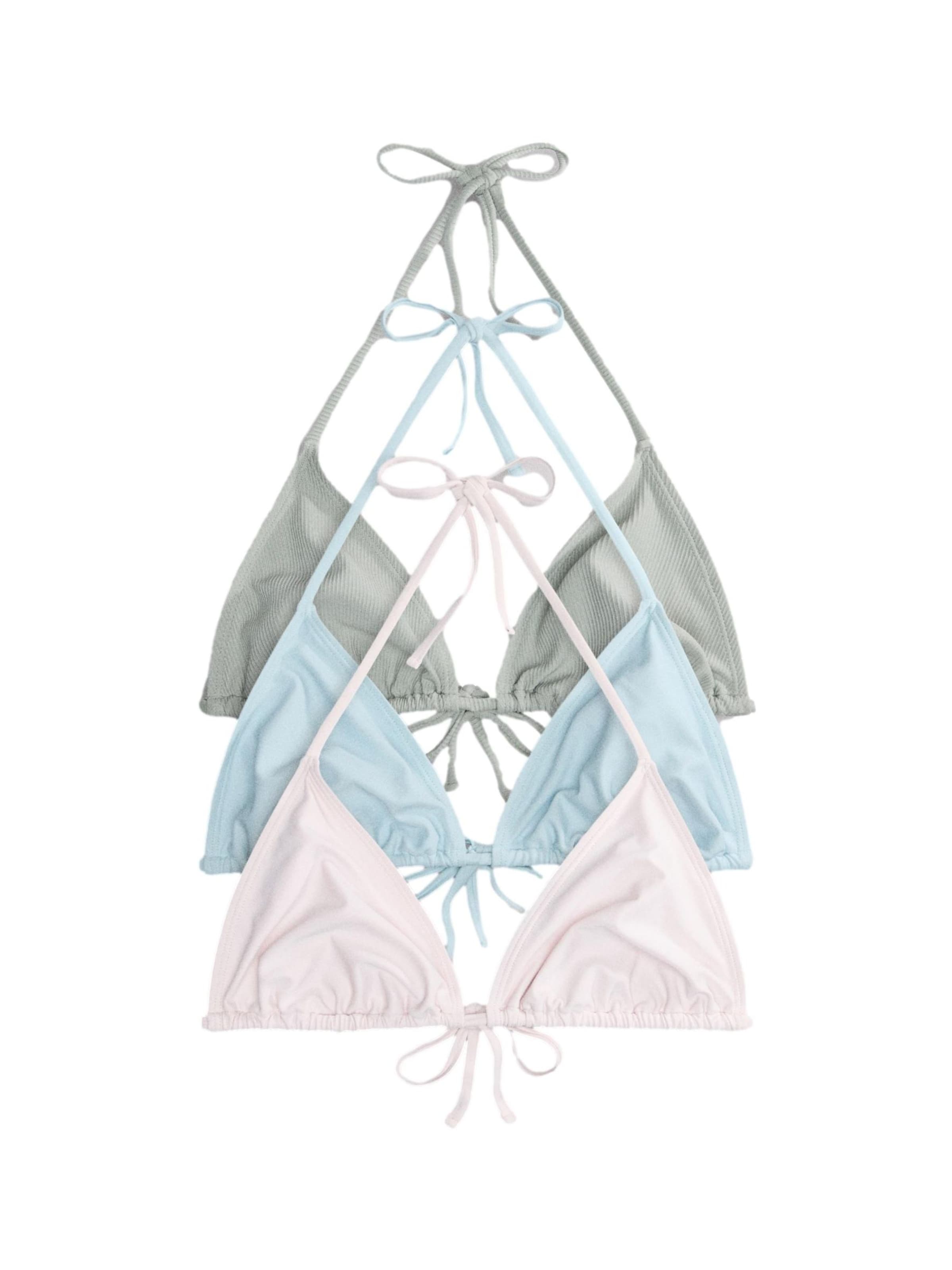 Triangolo Top per bikini di The Set in colori misti: frontale