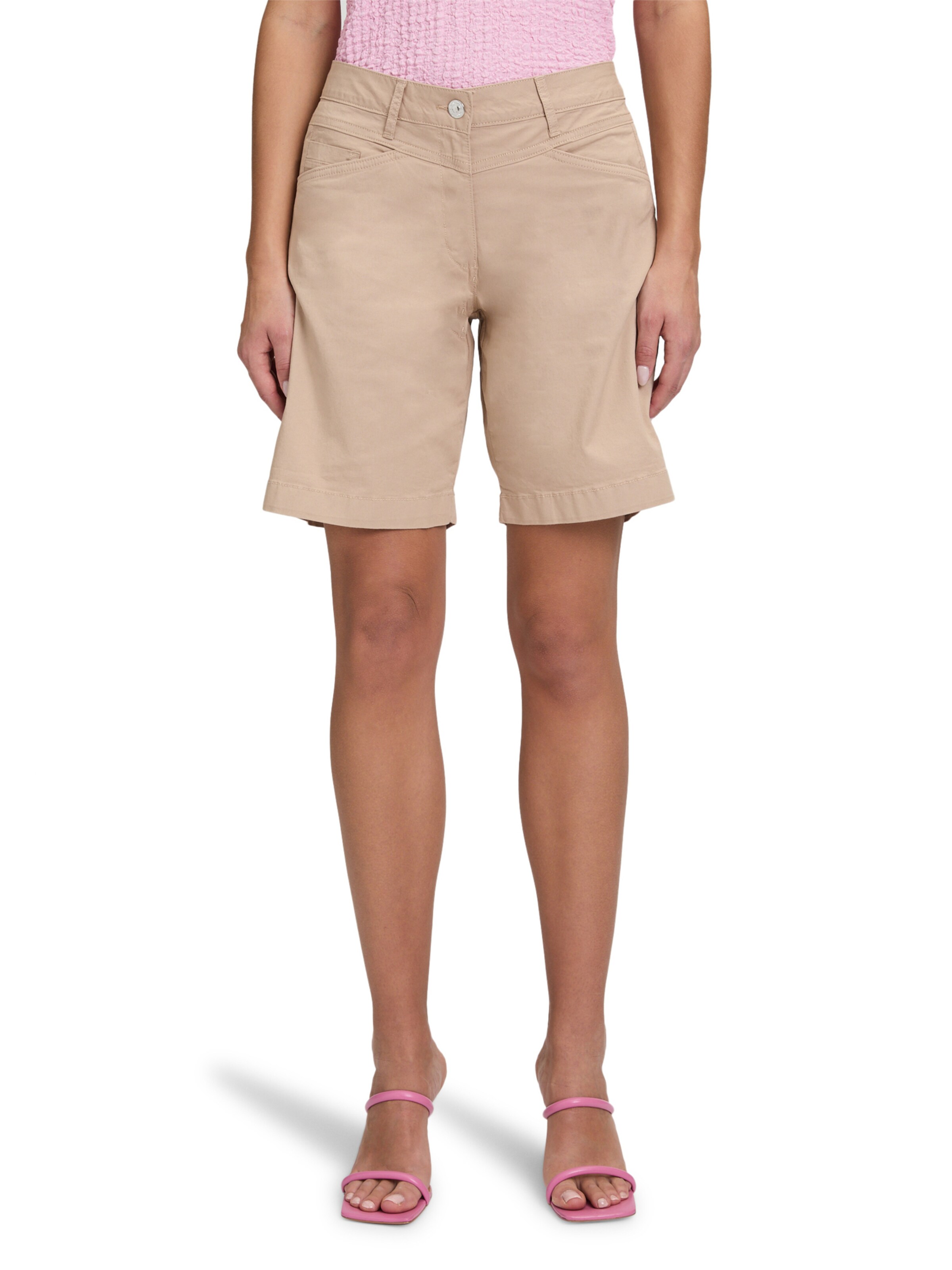 Regular Pantalon Betty Barclay en beige : devant