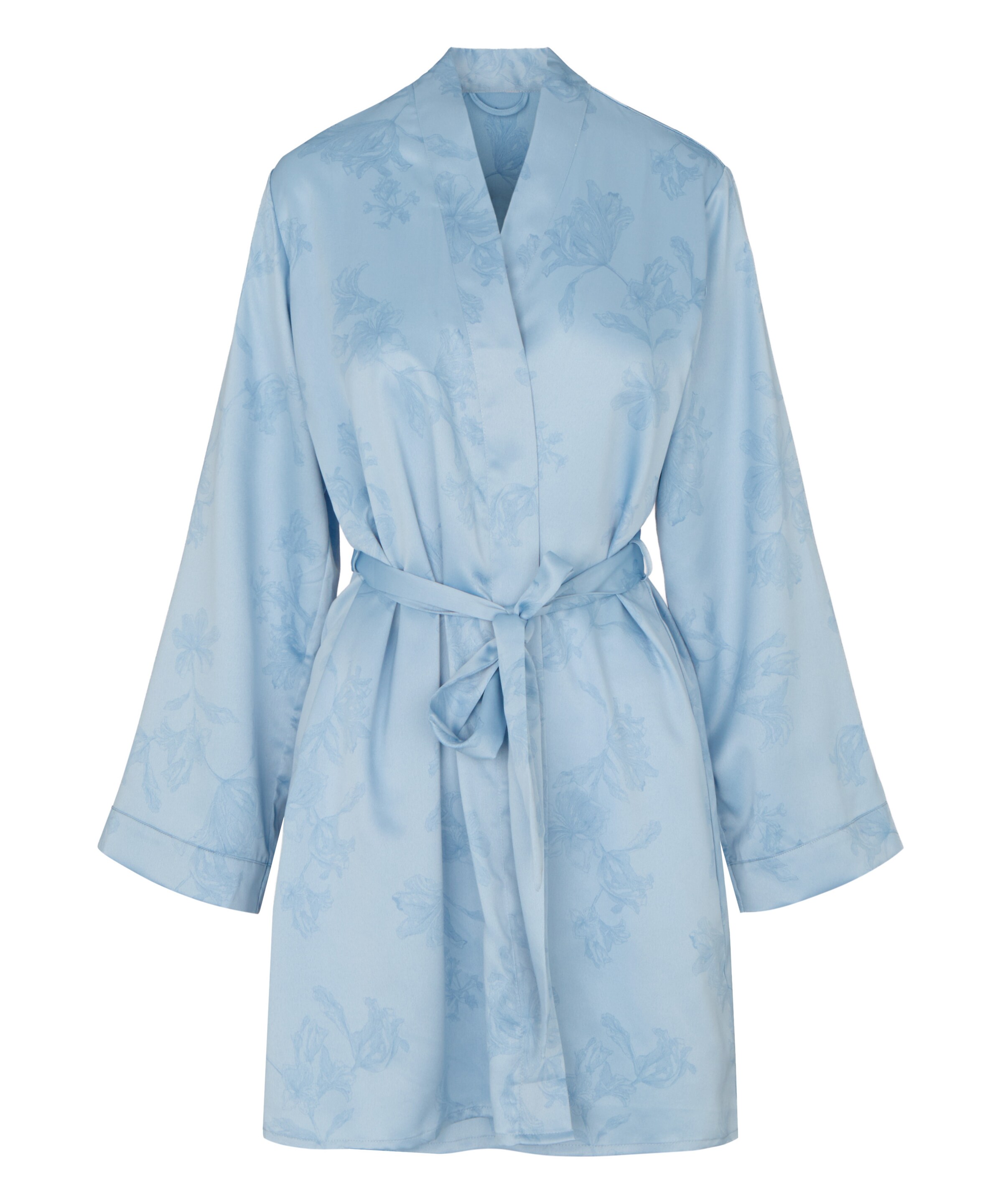 Hunkemöller Bathrobe short in Blue: front