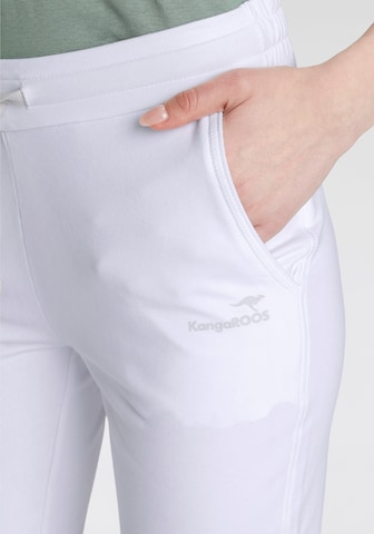 KangaROOS Tapered Pants in White