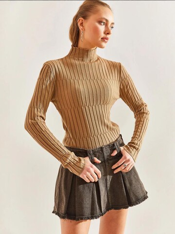 Bianco Lucci Sweater in Brown