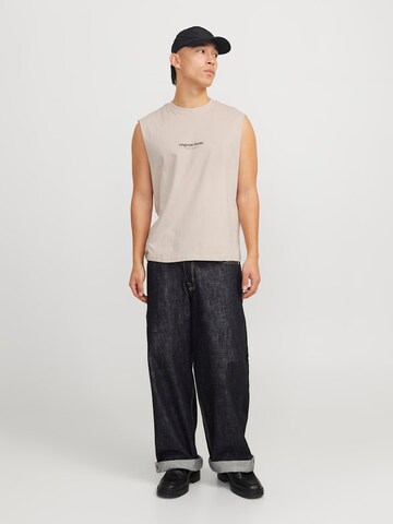 JACK & JONES T-shirt 'JORVesterbro' i beige