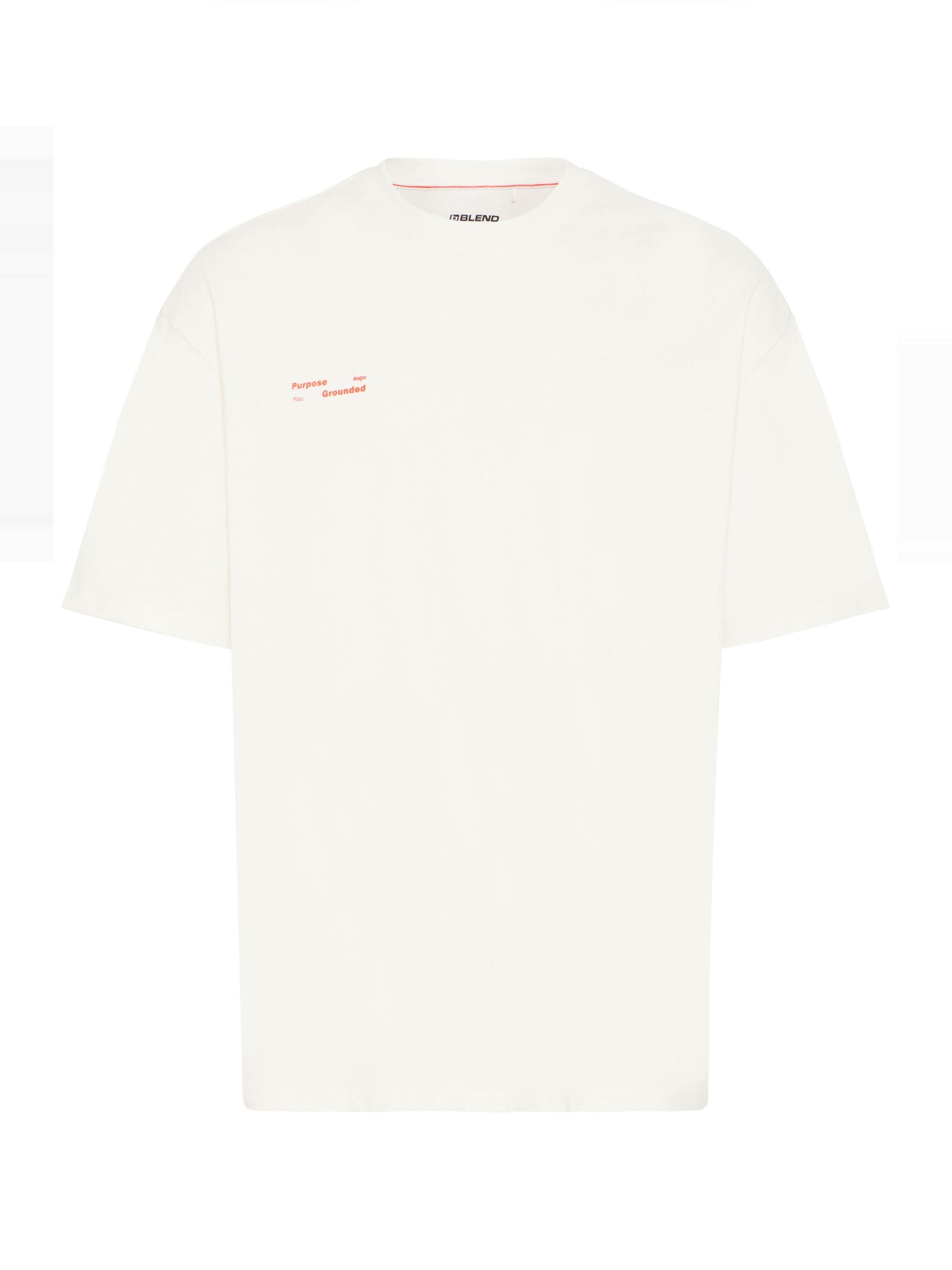 BLEND T-shirt 'BHKODEY' i vit: framsida