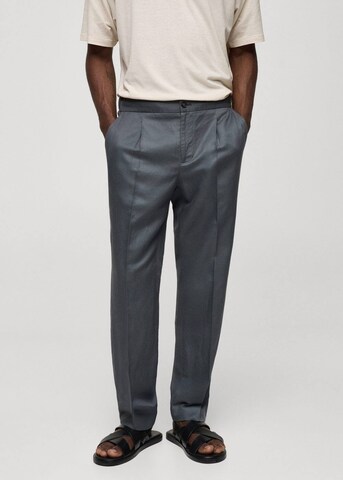 Regular Pantalon à plis 'Sorbet' MANGO MAN en gris : devant