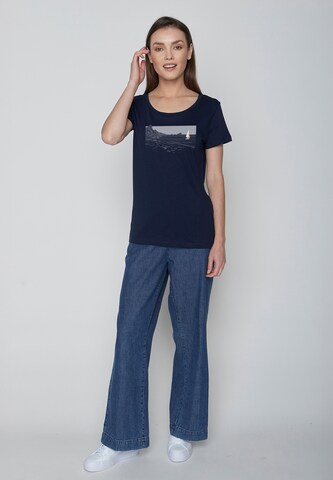 Maglietta ' Nature Set Sail ' di GREENBOMB in blu