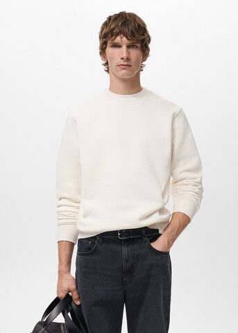 MANGO MAN Sweatshirt 'Nola' in White: front