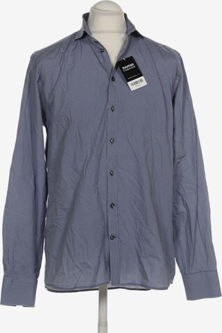 Bruun & Stengade Button Up Shirt in L in Blue: front