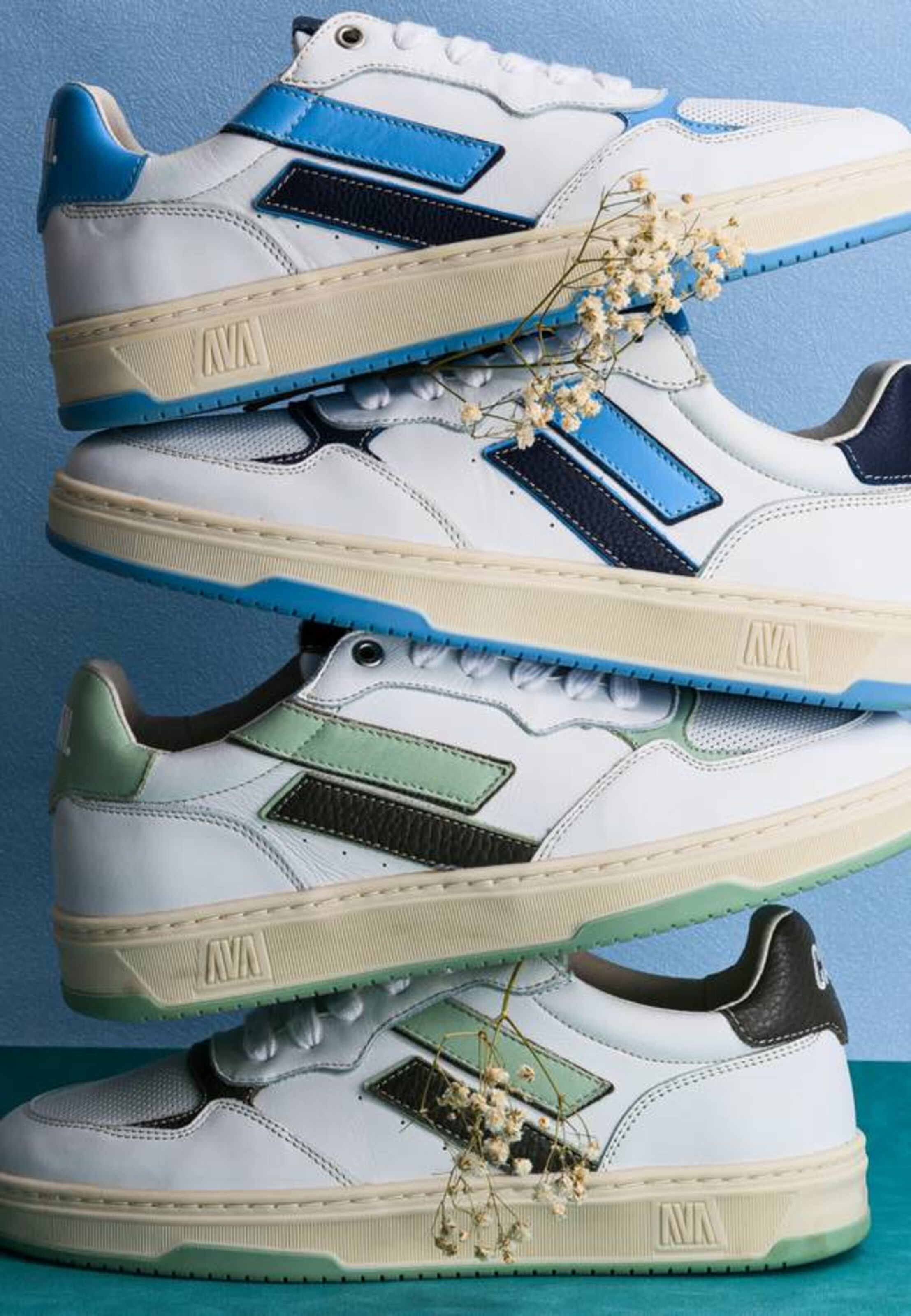 Caval - Sapato com atacadores ' FLOW ' em azul