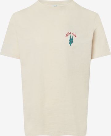 Lobster & Lemonade Shirt 'Lucky Luke – Chapeau!' in Beige: front