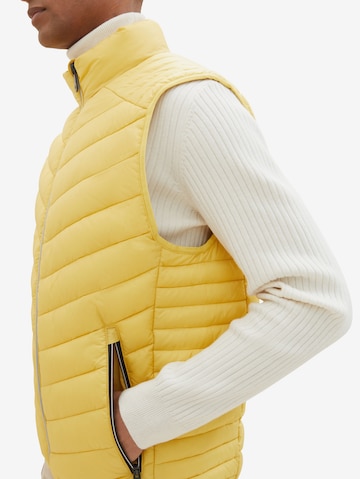 TOM TAILOR Vest in Yellow