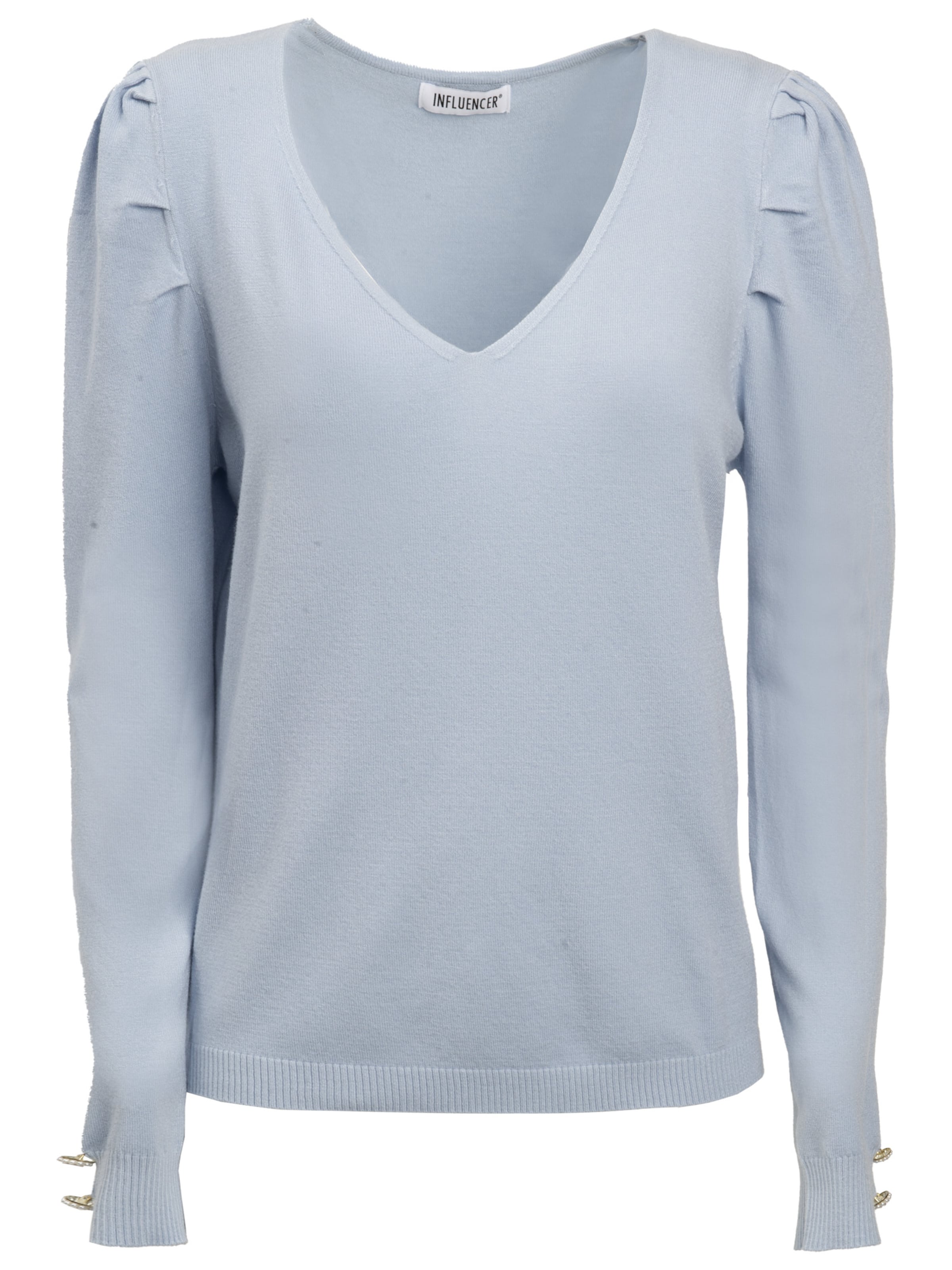 Influencer Majica | modra barva: sprednja stran