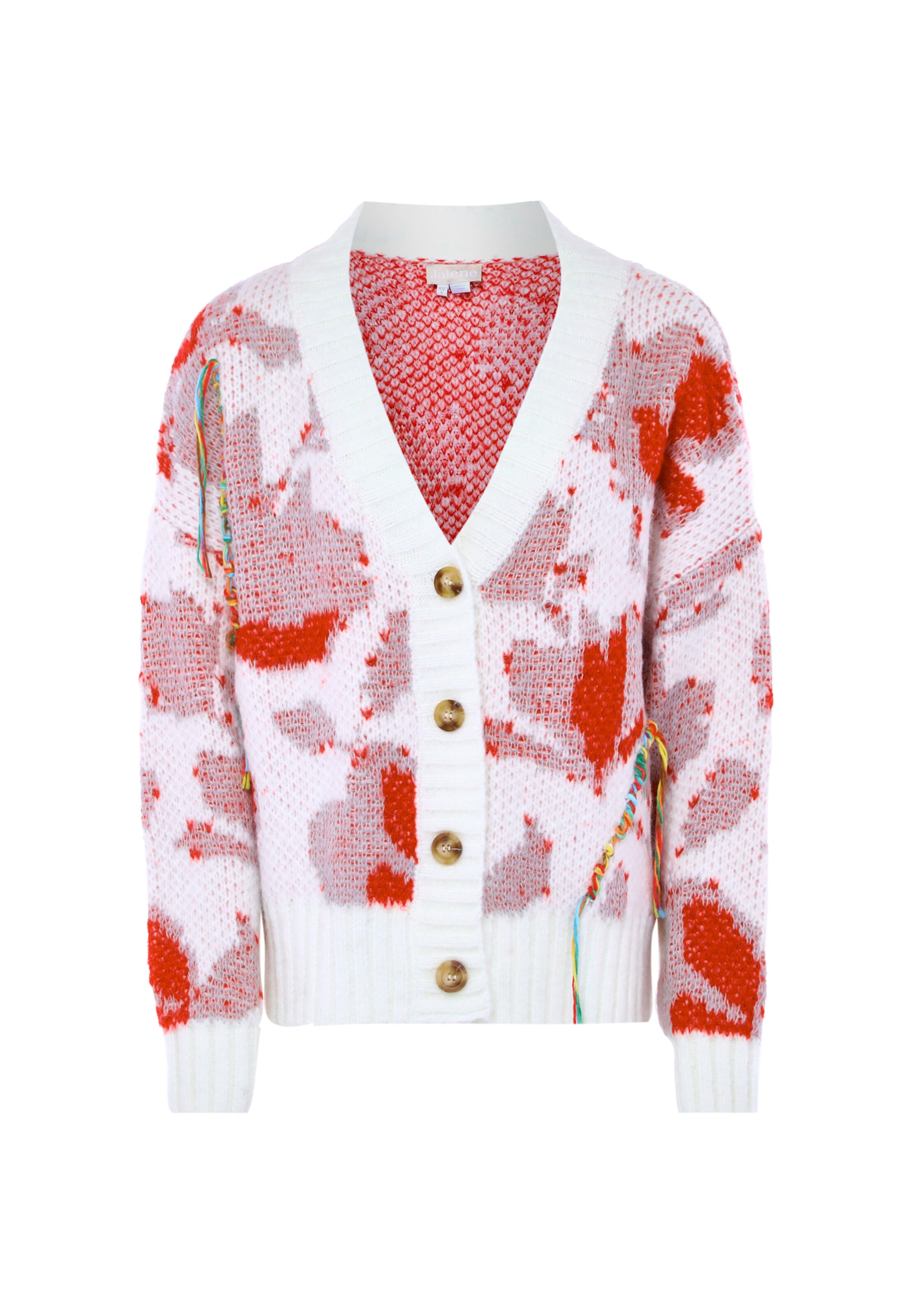 Jalene - Casaco de malha em branco: frente