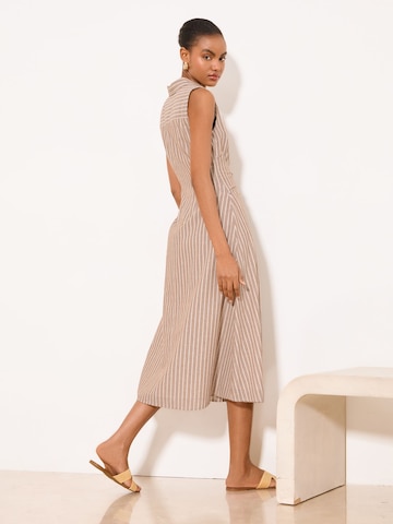 Lipsy Μπλουζοφόρεμα σε μπεζ