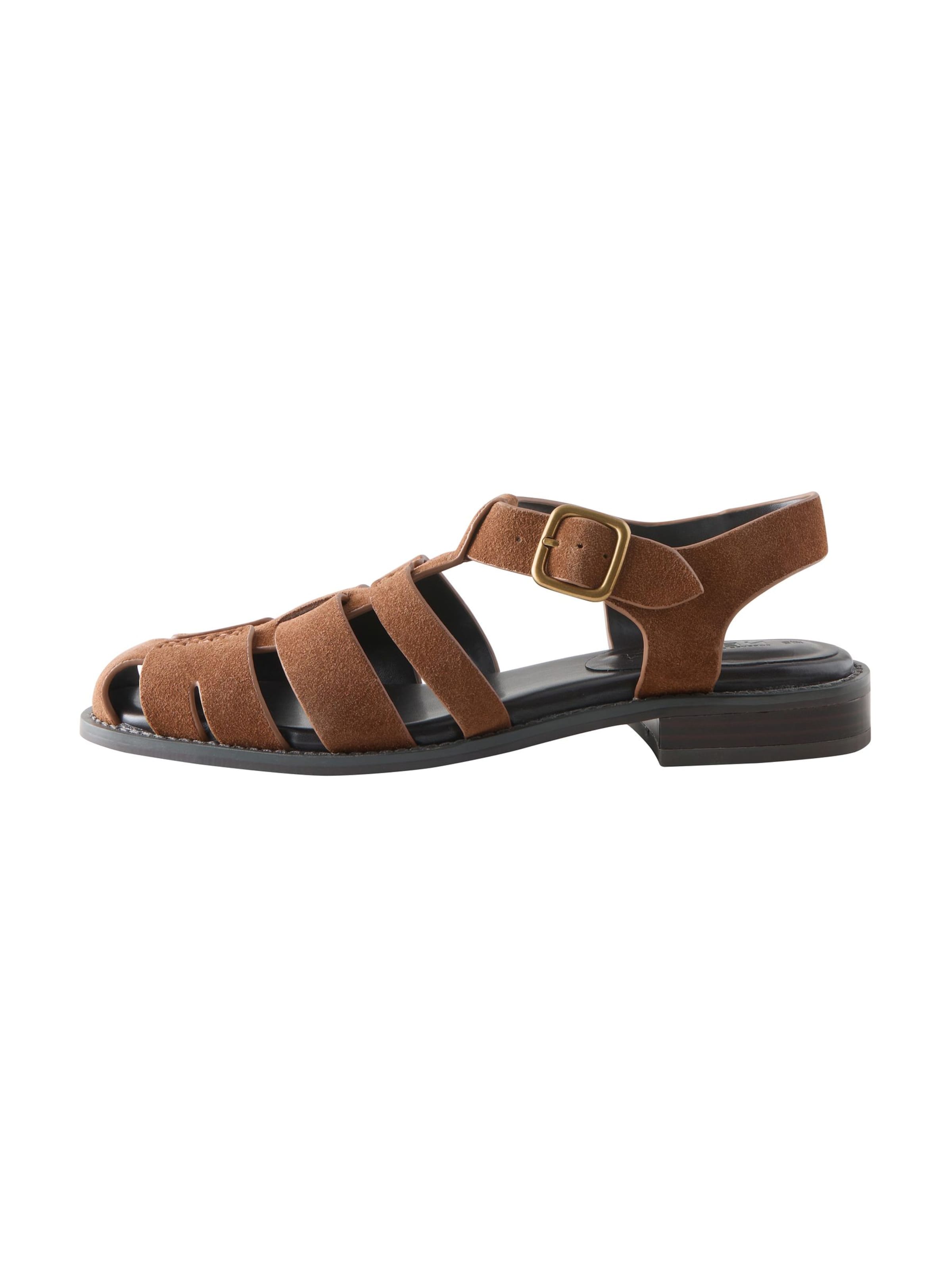 Next Sandaler med rem 'Forever Comfort' i brun: forside