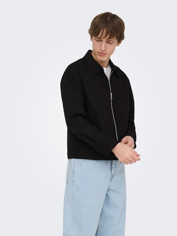 Only & Sons Between-season jacket 'ONSLEO' in Black