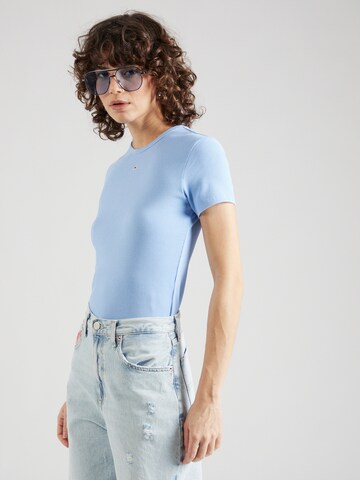 Tommy Jeans - Camisa 'ESSENTIAL' em azul: frente