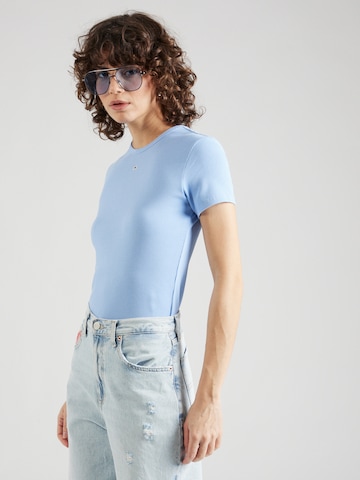 Tommy Jeans Shirt 'ESSENTIAL' in Blauw: voorkant