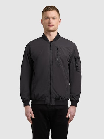 Veste mi-saison 'Ibe' khujo en noir : devant