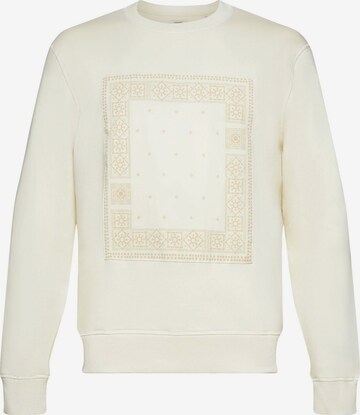 Sweat-shirt ESPRIT en beige : devant