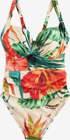 Next Muotoileva uimapuku värissä beige: etupuoli