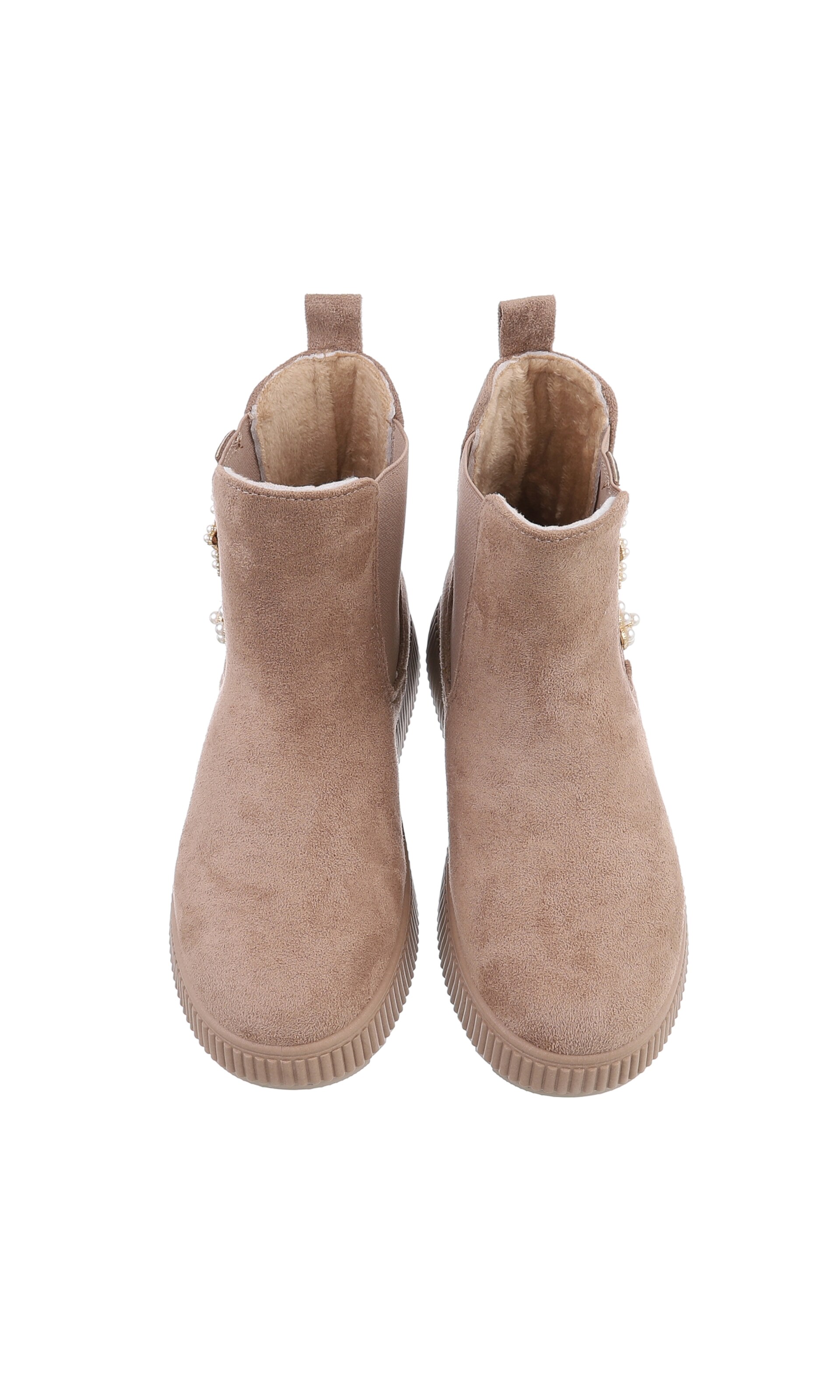 Ital-Design Stiefelette in Beige