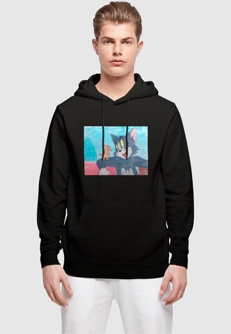 ABSOLUTE CULT Sweatshirt 'Tom and Jerry' in Zwart: voorkant