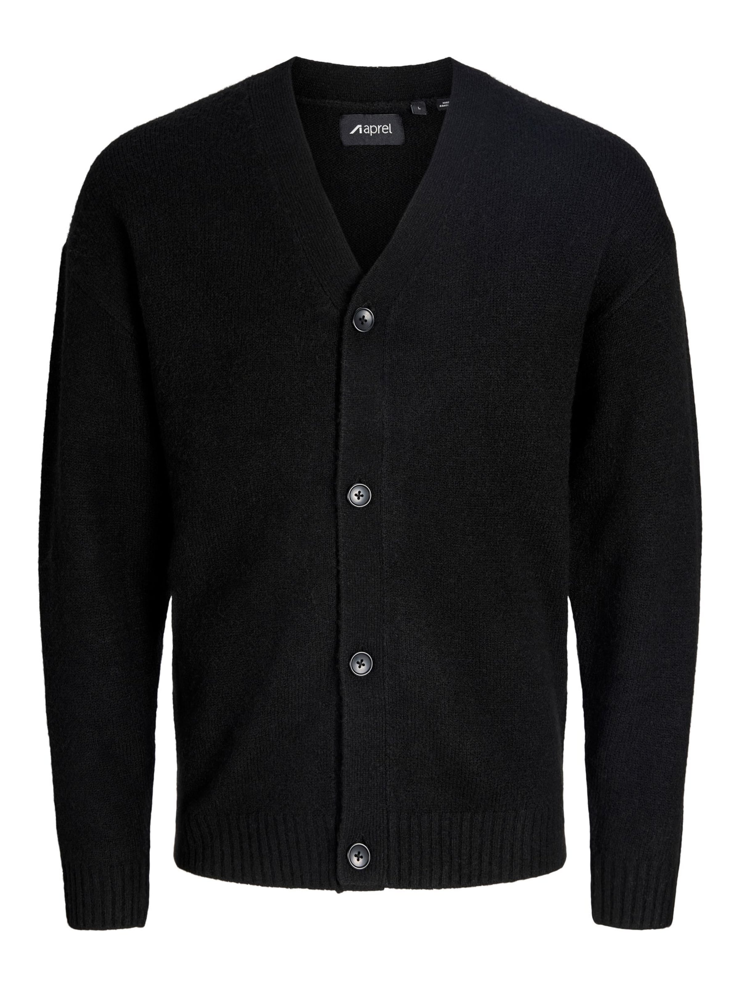 aprel - Cárdigan 'APREL' en negro: frente