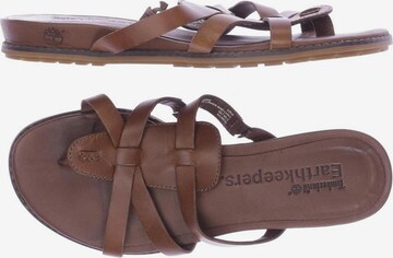 TIMBERLAND Sandals & High-Heeled Sandals in 36,5 in Brown: front