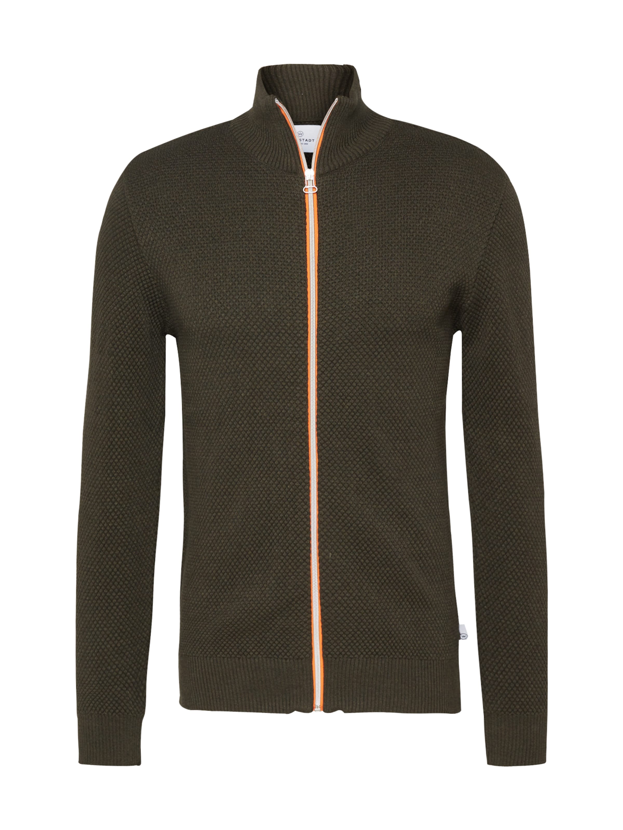 Kronstadt Strickjacke 'Erik' in Braun: Vorderseite