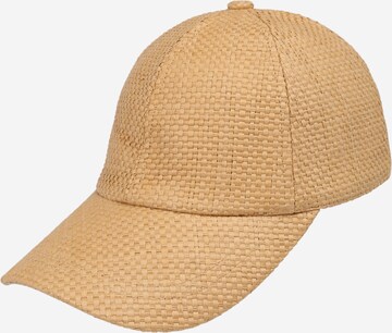 PIECES Cap 'ANNAI' in Brown: front