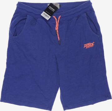 Petrol Industries Shorts in 34 in Blue: front