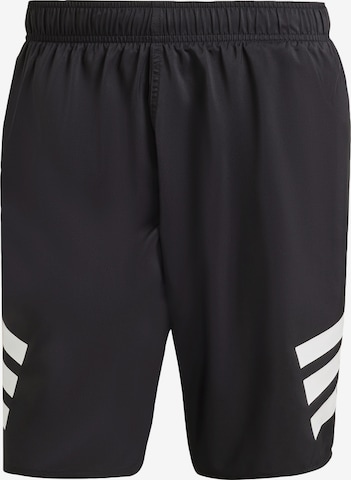ADIDAS SPORTSWEARKupaće hlače '3-Stripes 8-Inch' - crna boja: prednji dio
