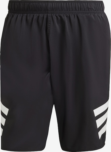 ADIDAS SPORTSWEAR Peldšorti '3-Stripes 8-Inch', krāsa - melns / balts, Preces skats